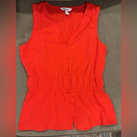 Nine West Tops - Nine West Red Sleeveless Blouse